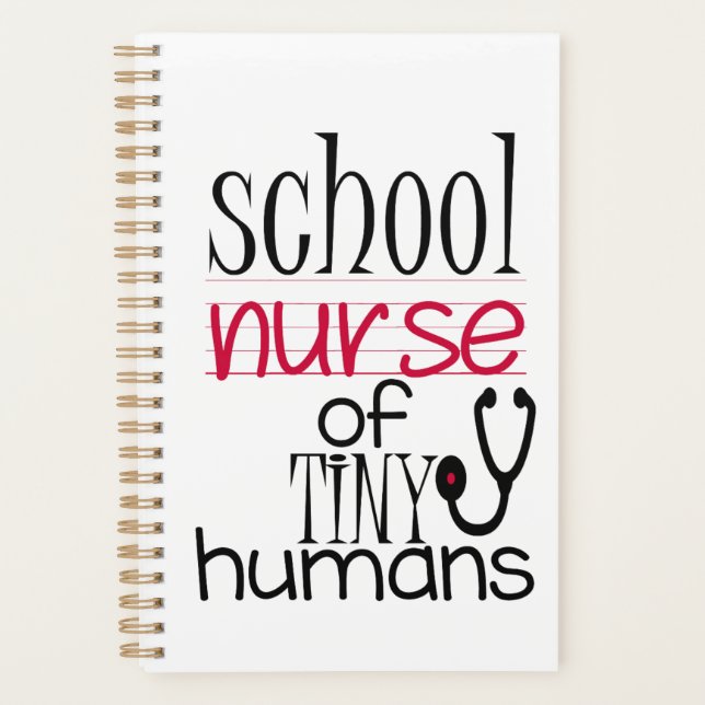 spiral calendar/planner, organized school nurse planner (Front)