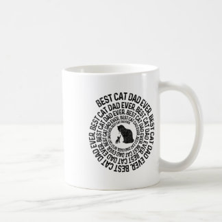 Spiral Cat Daddy - Best Cat Dad Daddy Ever Spiral  Coffee Mug