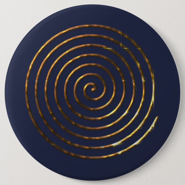 Spiral Celtic symbol Button (Front)