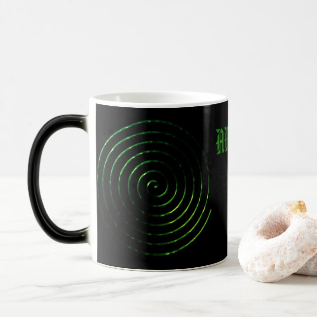 Spiral Celtic symbol,Personalize  Magic Mug (With Donut)