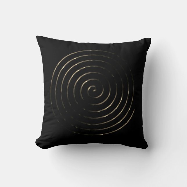 Spiral Celtic symbol Throw Pillow (Front)