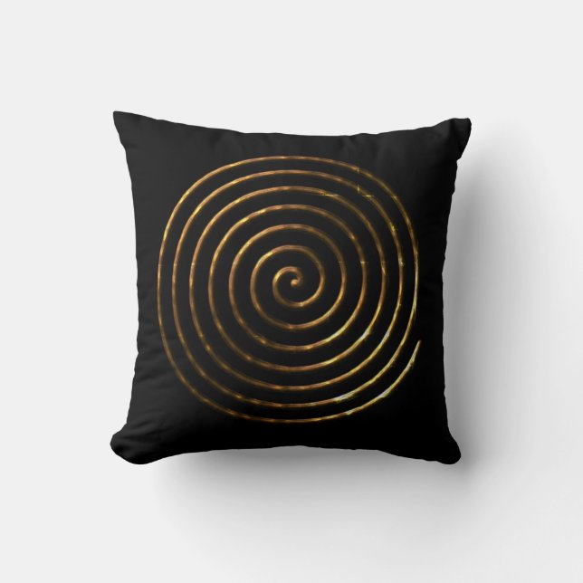 Spiral Celtic symbol Throw Pillow (Front)