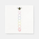 Spiral Chakra Bee Cocktail Napkins