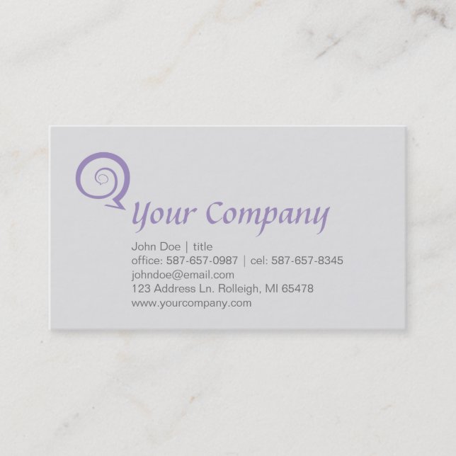 Spiral Chat Business Card (Front)