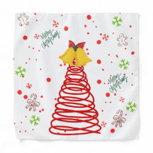 Spiral Christmas Tree and Bells Design