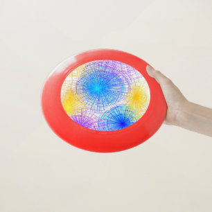 Spiral Circles Watercolor Frisbee