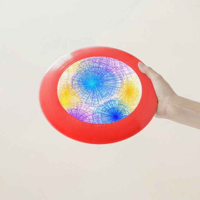 Spiral Circles Watercolor Frisbee (In Hand)