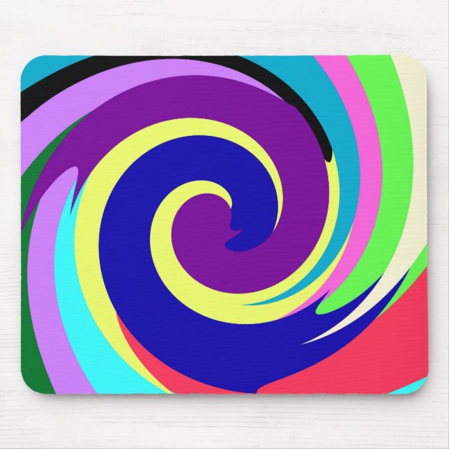 Spiral Color Mouse Pad (Front)
