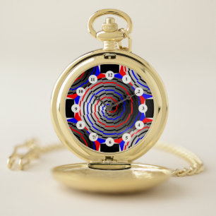 Spiral Cone (Classic Face)by Kenneth Yoncich Pocket Watch