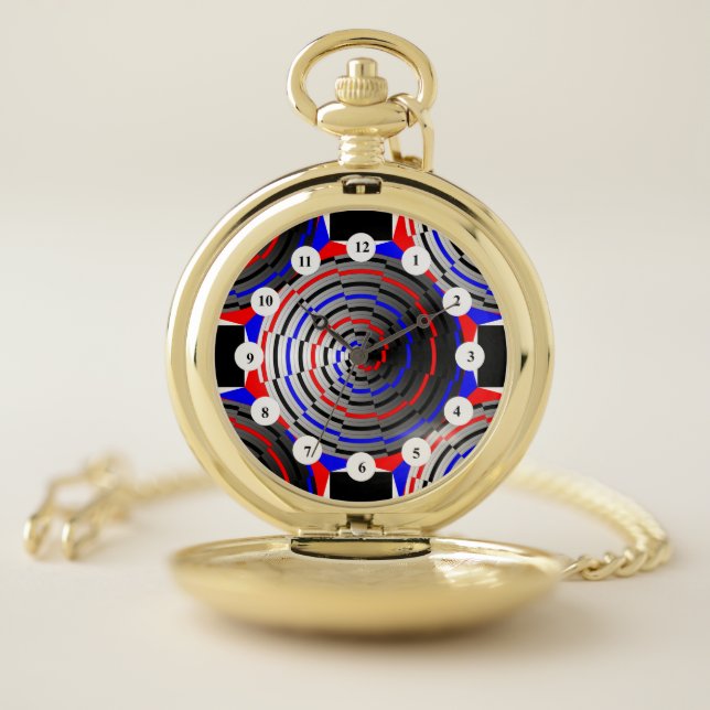 Spiral Cone (Classic Face)by Kenneth Yoncich Pocket Watch (Inside)