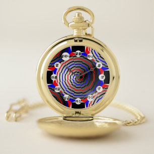 Spiral Cone (Korean Face)by Kenneth Yoncich Pocket Watch