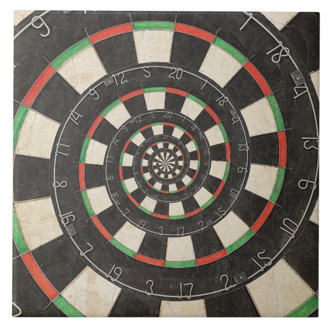 Spiral Dart Board Droste Tile (Front)