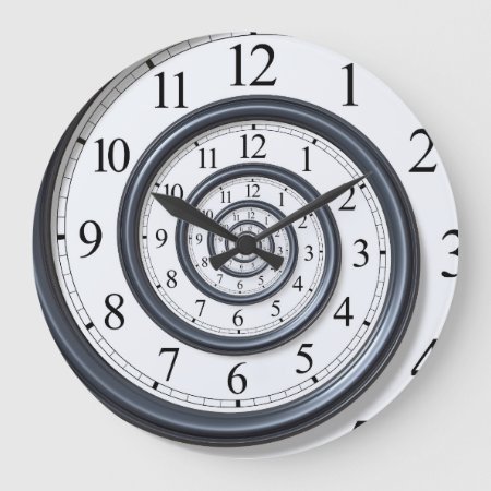 Spiral Droste Clock Wall Clock