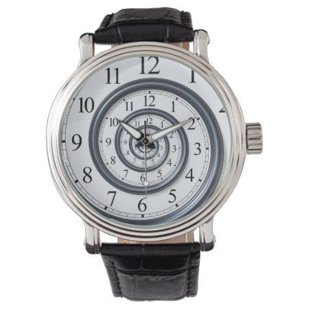 Spiral Droste Clock Watch