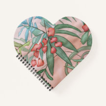 Spiral floral notebook