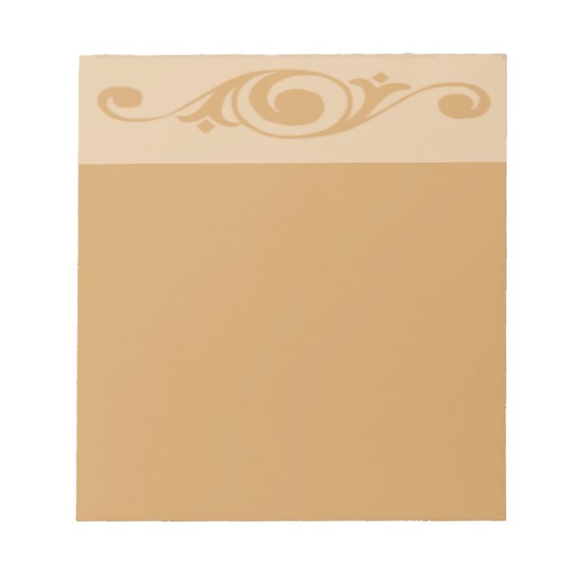 Spiral Floret | Unlined Notepad (Front)