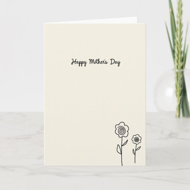 Spiral Flower Message Card (Front)