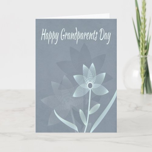 Spiral Flower w Reflections for Grandparents Day Card