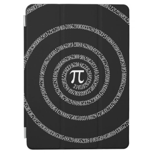 Spiral for Pi on Black Decor iPad Air Cover