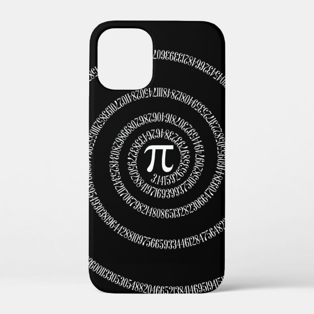 Spiral for Pi on Elegant Black Case-Mate iPhone Case (Back)