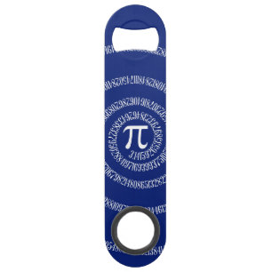 Spiral for Pi on Navy Blue Decor Speed Bottle Opener