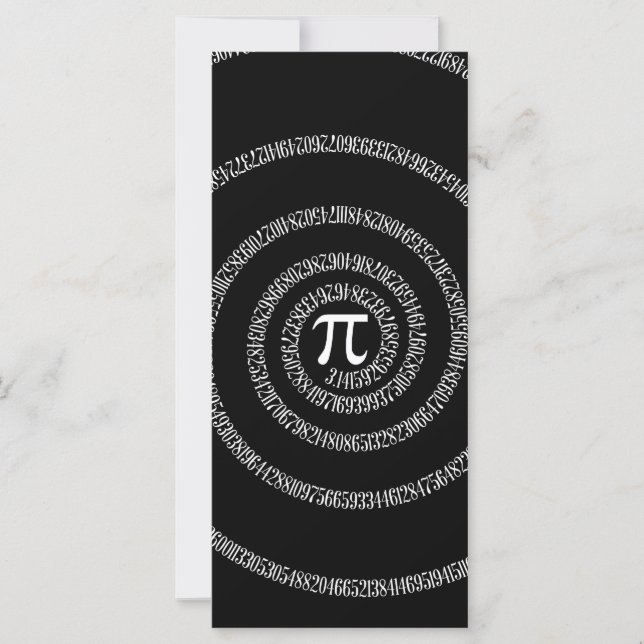 Spiral for Pi on Solid Black (Front)