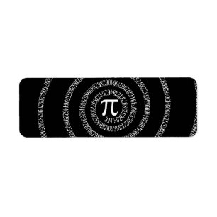 Spiral for Pi on Solid Black Label