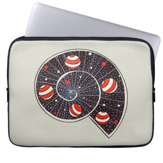 Spiral Galaxy Beach Ball Planets Funny Astronomy Laptop Sleeve