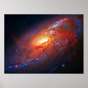 Spiral Galaxy, Canes Venatici beauty in space Poster