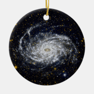 Spiral Galaxy Ceramic Ornament