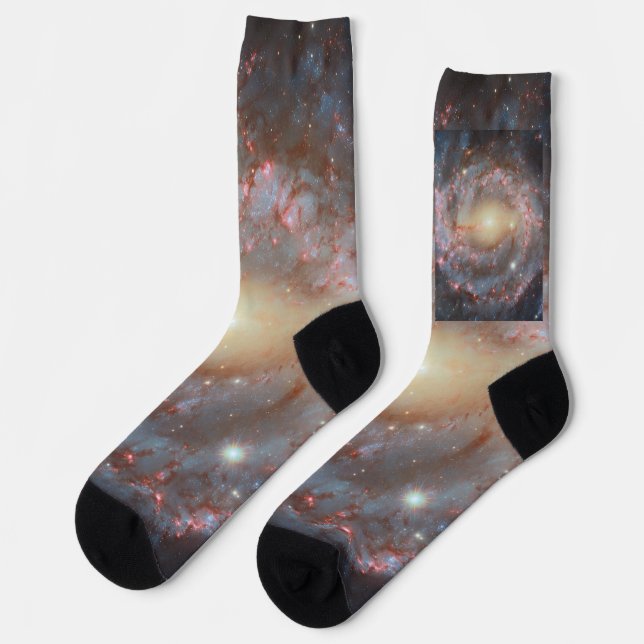 Spiral Galaxy Crew Socks  (Left)