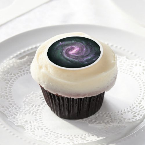 Spiral Galaxy Edible Frosting Rounds