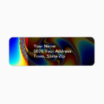 Spiral Galaxy - Fractal Art Label