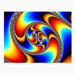 Spiral Galaxy - Fractal Art Postcard