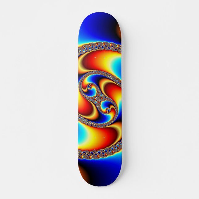 Spiral Galaxy - Fractal Art Skateboard Deck (Front)
