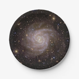 Spiral Galaxy IC 342 Paper Plates
