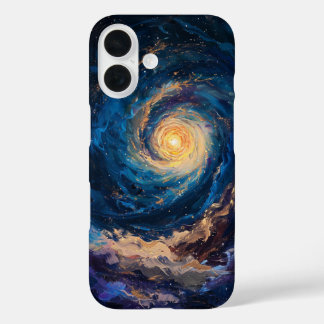 Spiral Galaxy in Deep Space iPhone 16 Case
