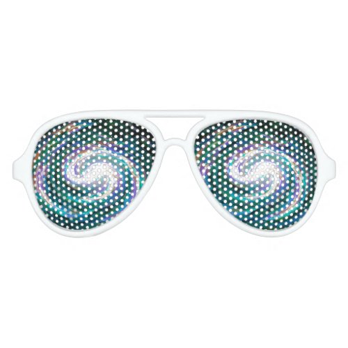 Spiral Galaxy in Space Aviator Sunglasses