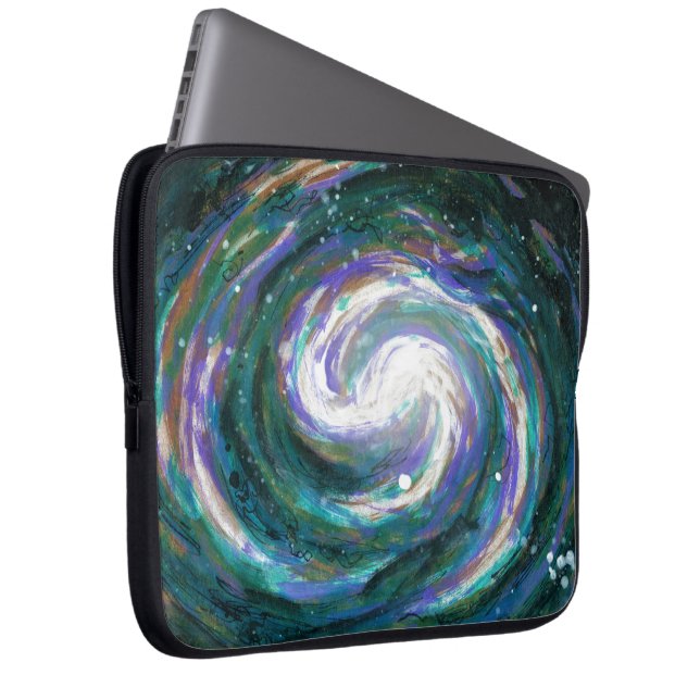Spiral Galaxy in Space Laptop Sleeve (Front Right)
