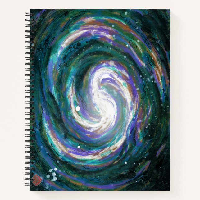Spiral Galaxy in Space Notebook (Front)