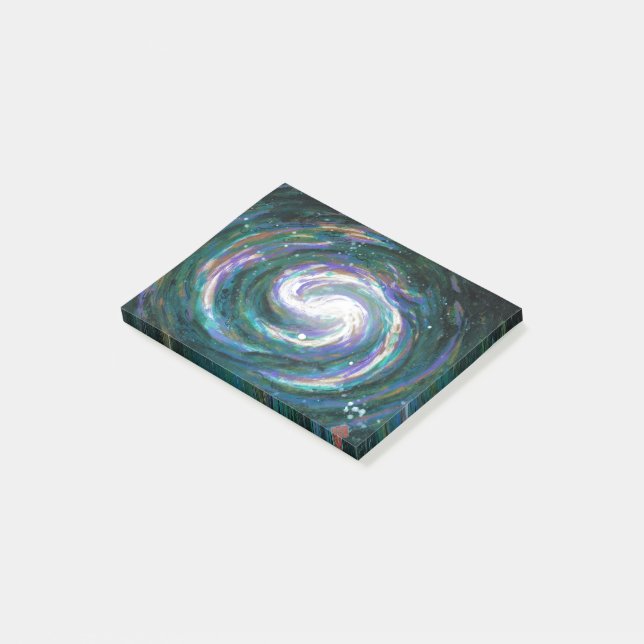 Spiral Galaxy in Space Post-it Notes (Angled)