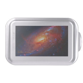 Spiral Galaxy M106 in Canes Venatici Cake Pan