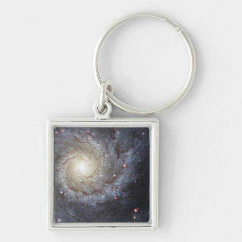 Spiral galaxy M74 Keychain