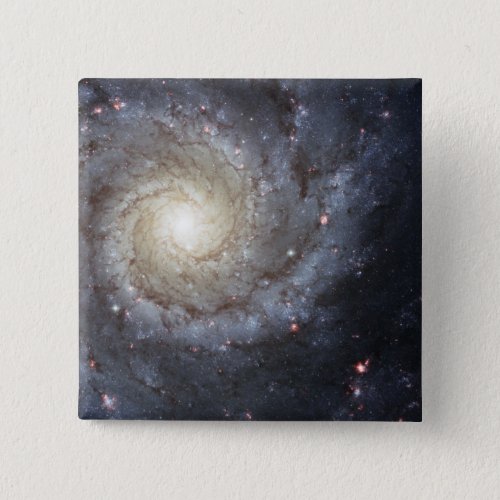 Spiral galaxy M74 Pinback Button