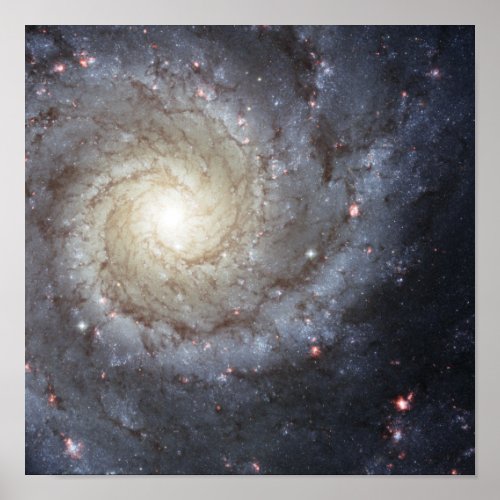 Spiral galaxy M74 Poster