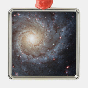 Spiral Galaxy M74 Space Photo Metal Ornament