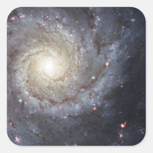 Spiral galaxy M74 Square Sticker
