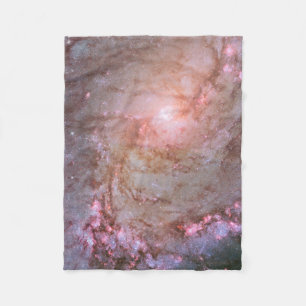 Spiral Galaxy M83, Ablaze With Star Formation. Fleece Blanket