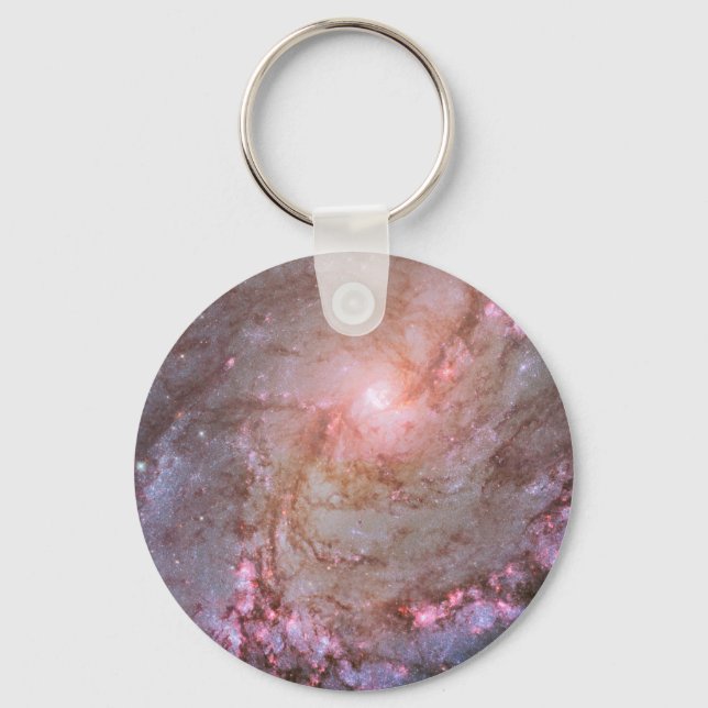 Spiral Galaxy M83, Ablaze With Star Formation. Keychain (Front)