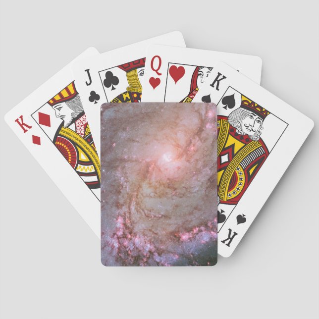 Spiral Galaxy M83, Ablaze With Star Formation. Poker Cards (Back)